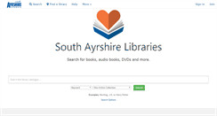 Desktop Screenshot of library.south-ayrshire.gov.uk